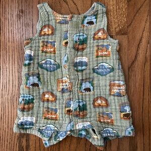 Angel dear 6-12m national parks romper